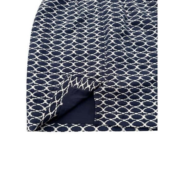The Limited Navy & White Sleeveless Sheath Dress Size 10 Geometric Print - Picture 4 of 6